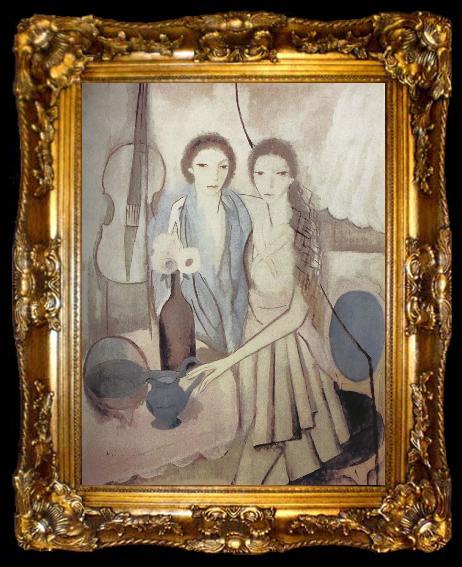 framed  Marie Laurencin Portrait of sister, ta009-2